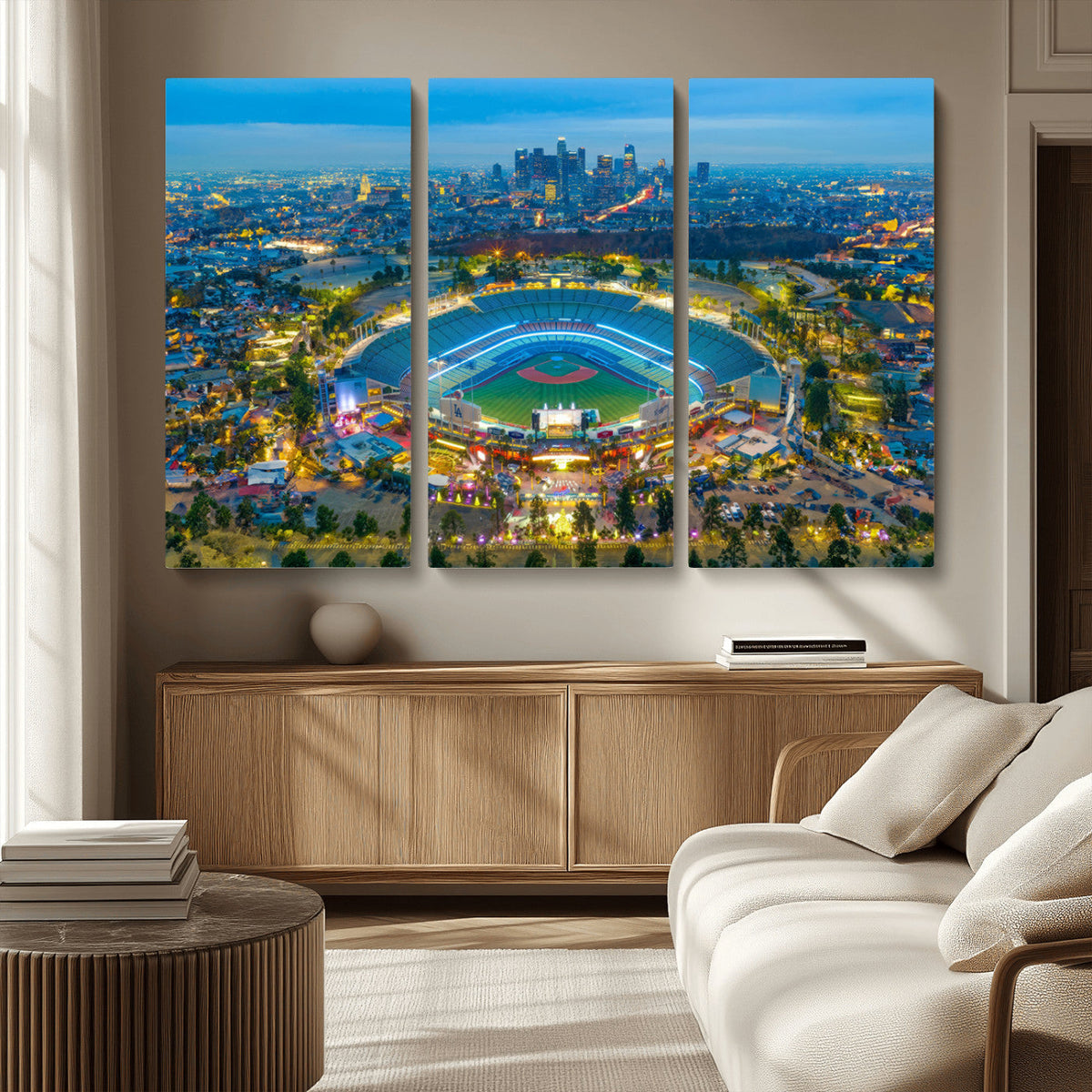Los Angeles Dodgers Wall Art Canvas, Dodger Stadium Wall Art