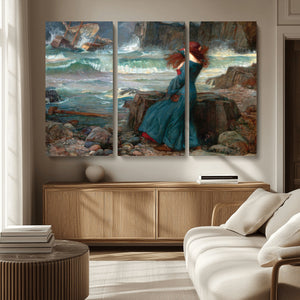 Miranda by the Shore Wall Art Canvas Print – Tempest Scene