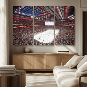 Barton Malow Little Caesars Arena Detroit Wall Art Canvas