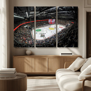 Vaudoise Lausanne Ice Hockey Arena Stadium Wall Art Canvas,