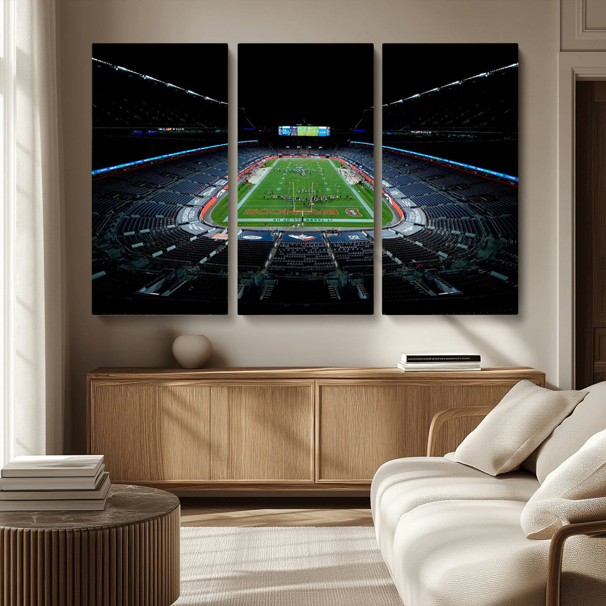 Denver Broncos Football Team Print Canvas- Denver Empower