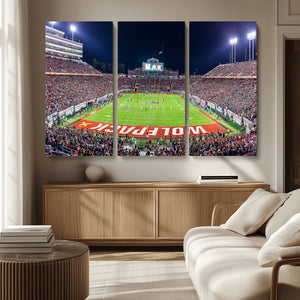Wolfpack Football Team Print - Raleigh Carter-Finley Stadium
