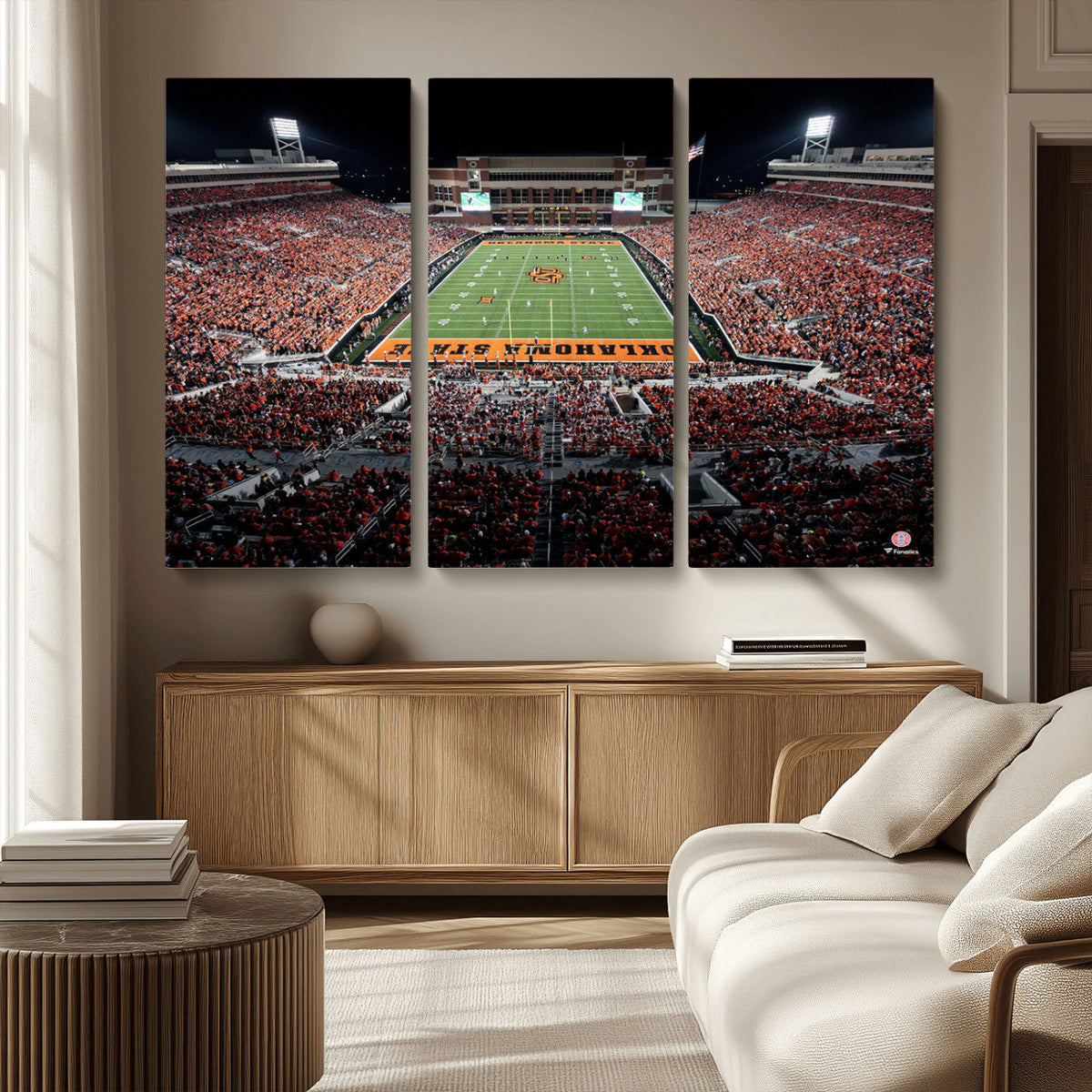 Oklahoma State Cowboys Canvas Print, Football Team Print -