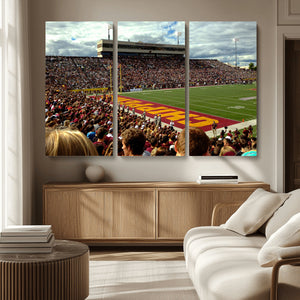 Central Michigan University Chippewas Football Team Print -