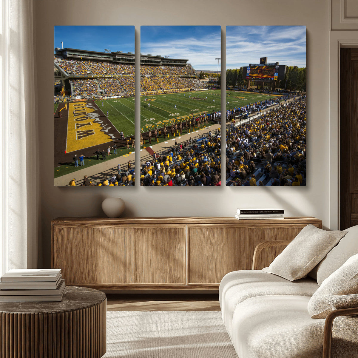 University of Wyoming Cowboys Football Team Print - Laramie