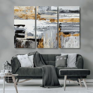 Abstract Painting Canvas Wall Art Print Paint Drip Art Brush