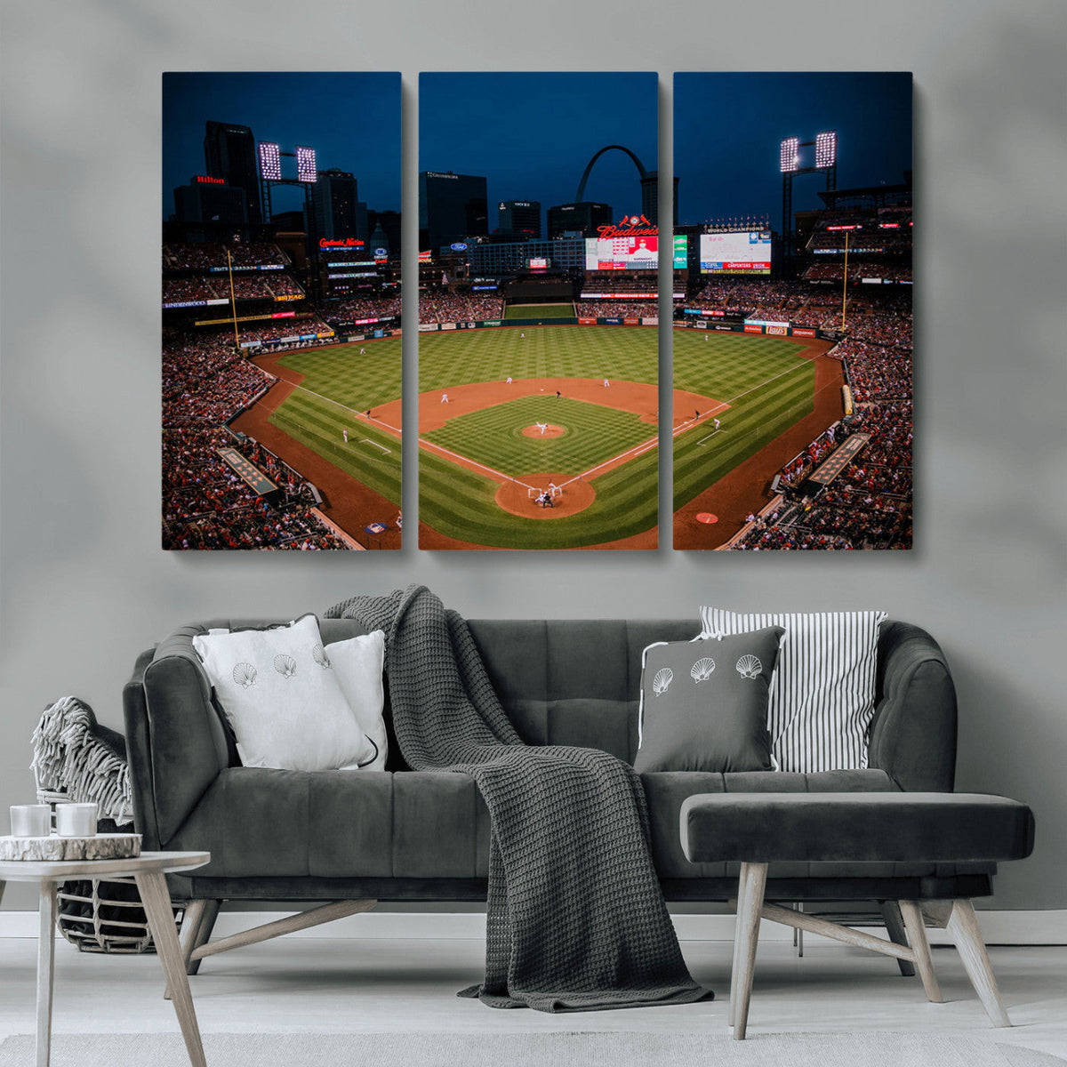 St. Louis Cardinals Baseball Team Print - Busch Stadium Wall