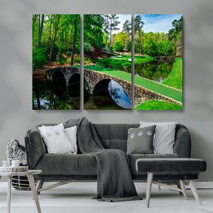 Augusta National Golf Club Wall Art - Panoramic Bridge &