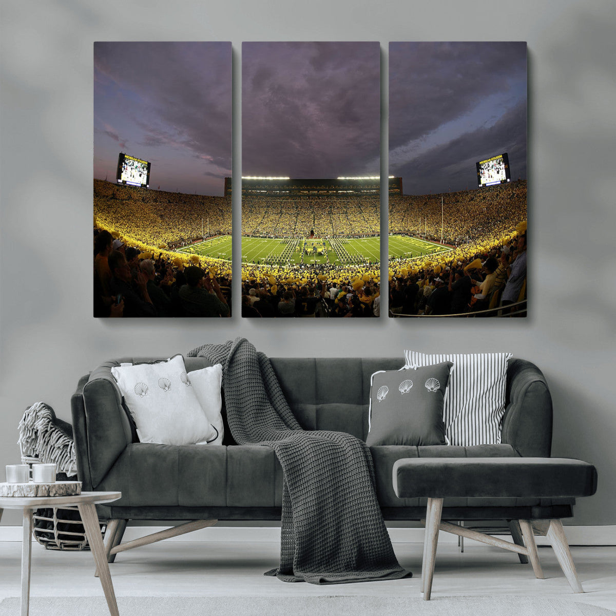 Michigan Wolverines Print - Michigan Stadium Wall Art Canvas