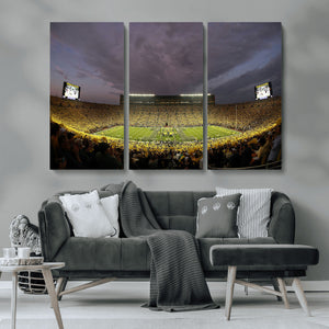 Michigan Wolverines Print - Michigan Stadium Wall Art Canvas