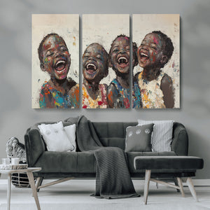 Shai Yossef Print - Joyful Childhood Canvas Wall Art -