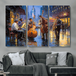 Colorful Jazz Wall Art - African American Music Canvas Print