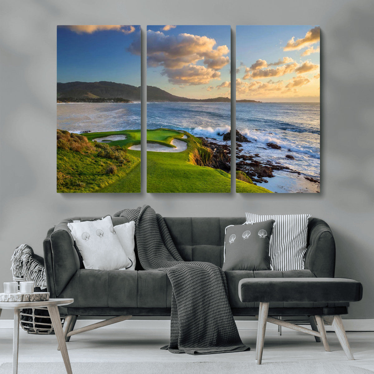 Pebble Beach Golf Links Wall Art Canvas Print – Iconic