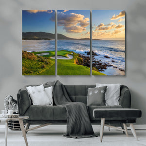 Pebble Beach Golf Links Wall Art Canvas Print – Iconic