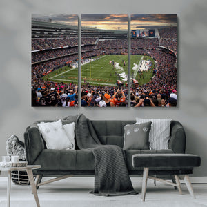 Chicago Bears Soldiers Field Wall Art Canvas Print – Framed