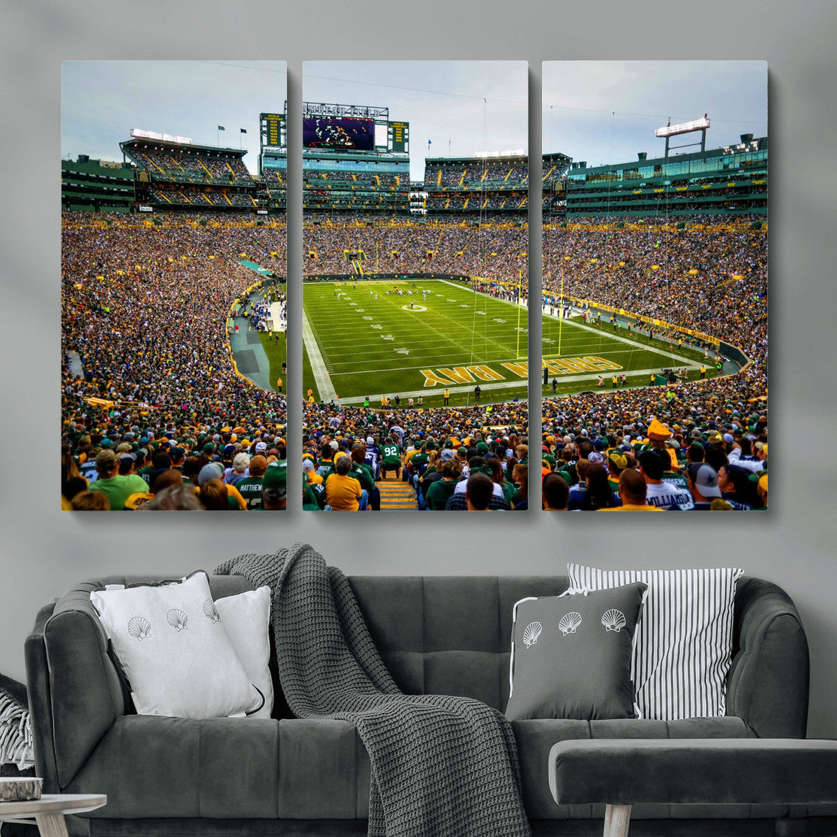 Green Bay Packers Lambeau Field Stadium Wall Art Canvas