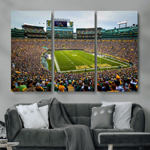 Green Bay Packers Lambeau Field Stadium Wall Art Canvas