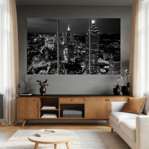 Atlanta Skyline Wall Art Canvas Print, Atlanta Downtown