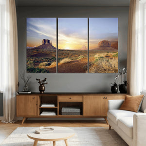 Monument Valley Desert Wall Art Canvas Print, Southwest