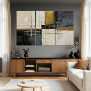 Geometric Abstract Wall Art Canvas Print