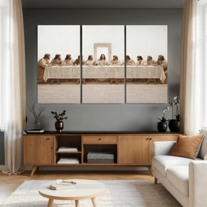 The Last Supper Wall Art Canvas Print, Jesus Christ Biblical