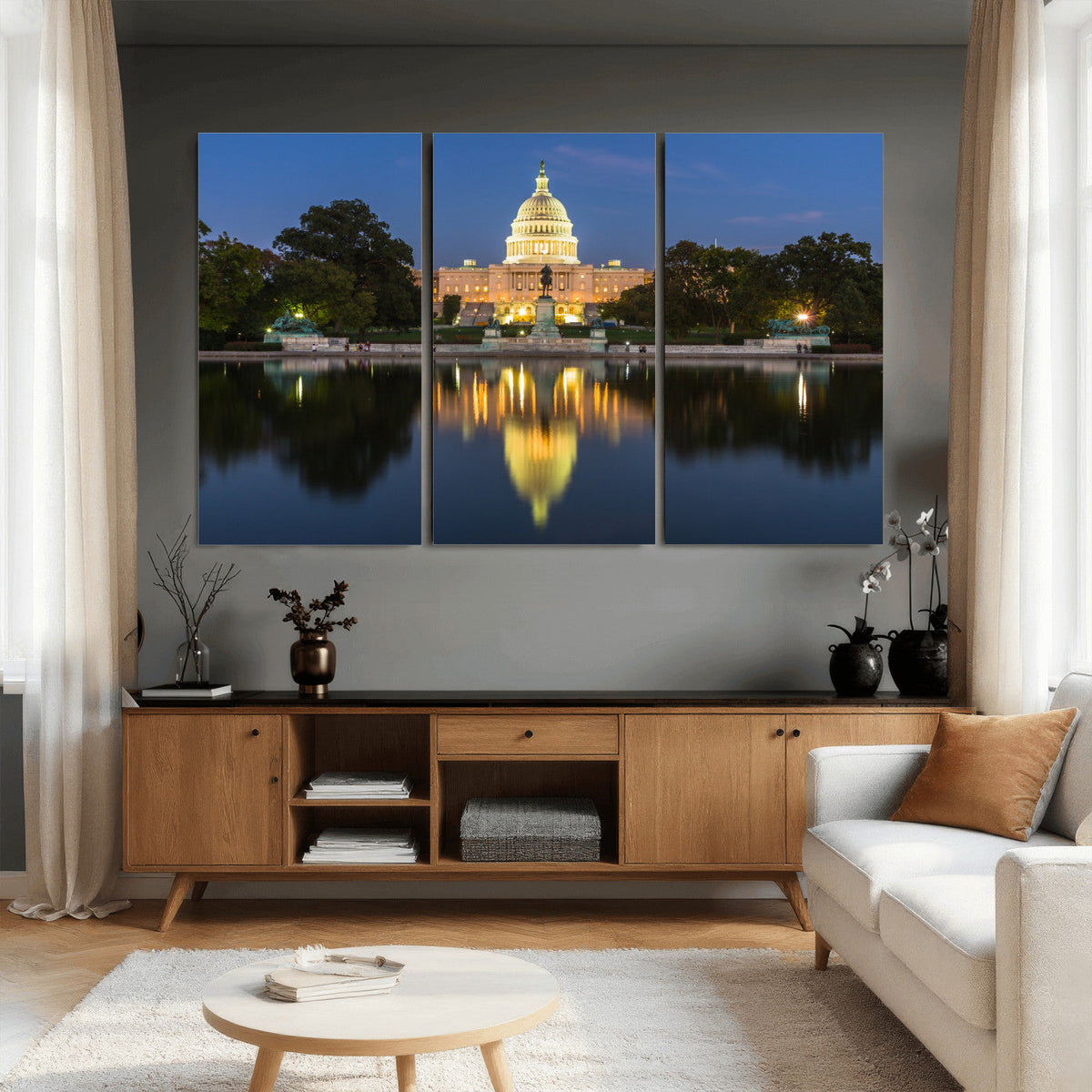 US Capitol Building Wall Art Canvas Print – Washington DC