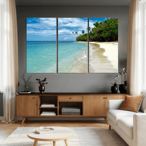Puerto Rico Beach Paradise Wall Art – Tropical Coastal Print