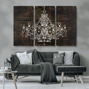 Rustic Chandelier Canvas Print