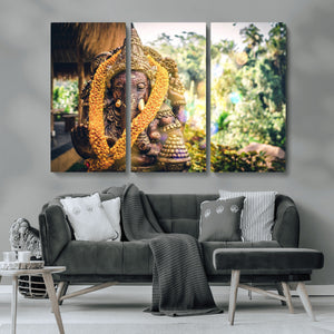 Hinduism Statue Wall Art Canvas Print