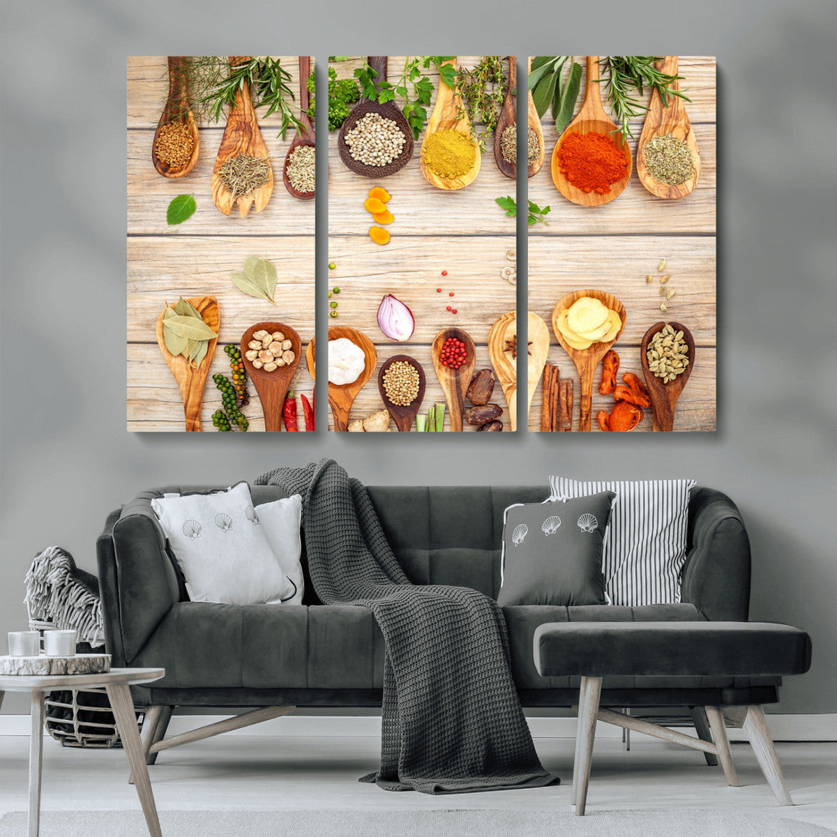 Kitchen Spice on the Table Wall Art, Kitchen Spice Wall Art