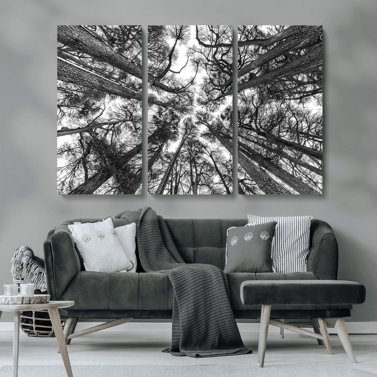 Trees Contemporary Art Canvas Print