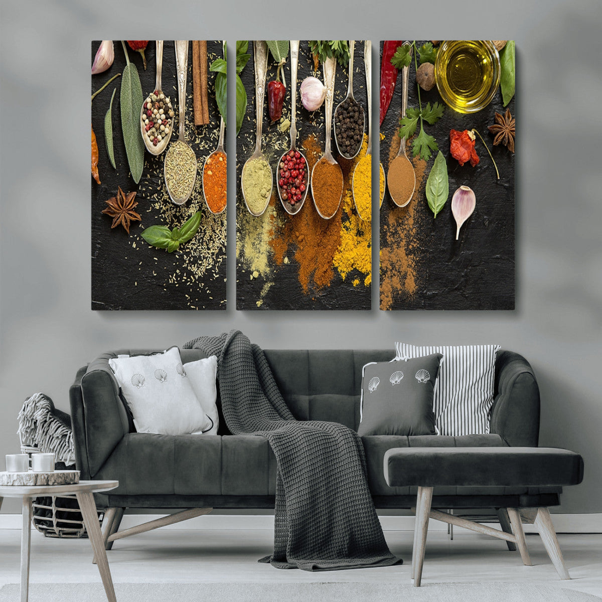 Kitchen Spice Wall Art Canvas Print