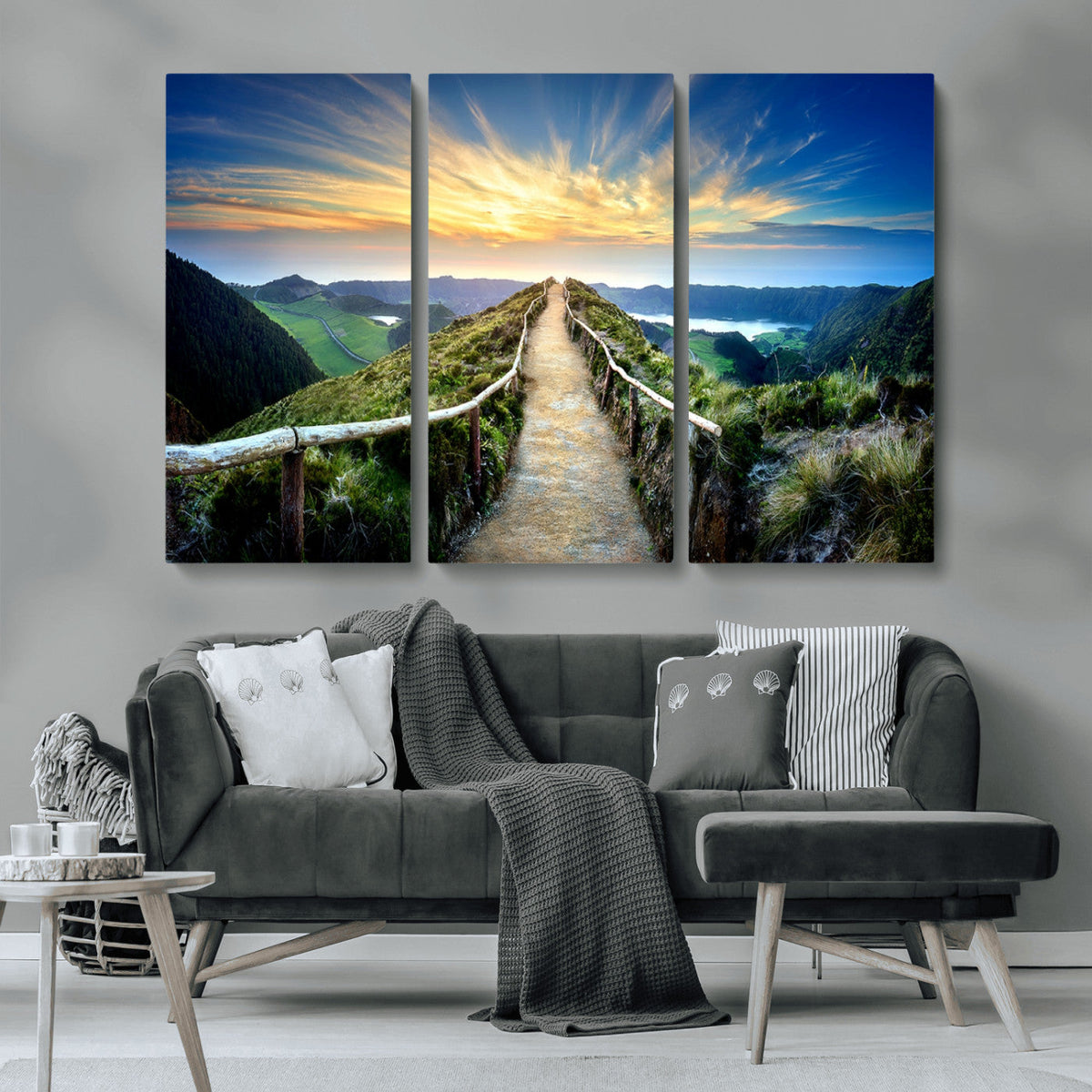 Mountain Landscape Wall Art Canvas Print
