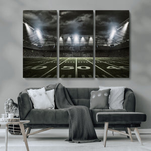 American Football Stadium Wall Art Canvas Print, Stadium