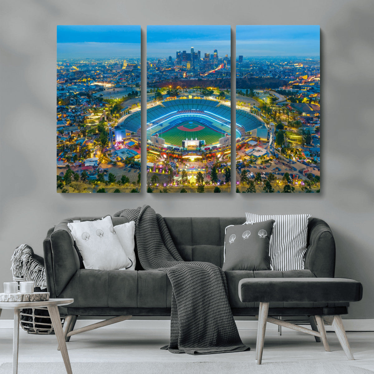 Los Angeles Dodgers Wall Art Canvas, Dodger Stadium Wall Art