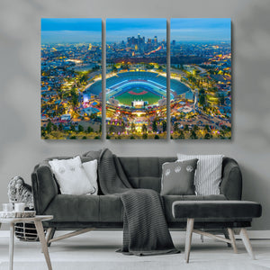 Los Angeles Dodgers Wall Art Canvas, Dodger Stadium Wall Art