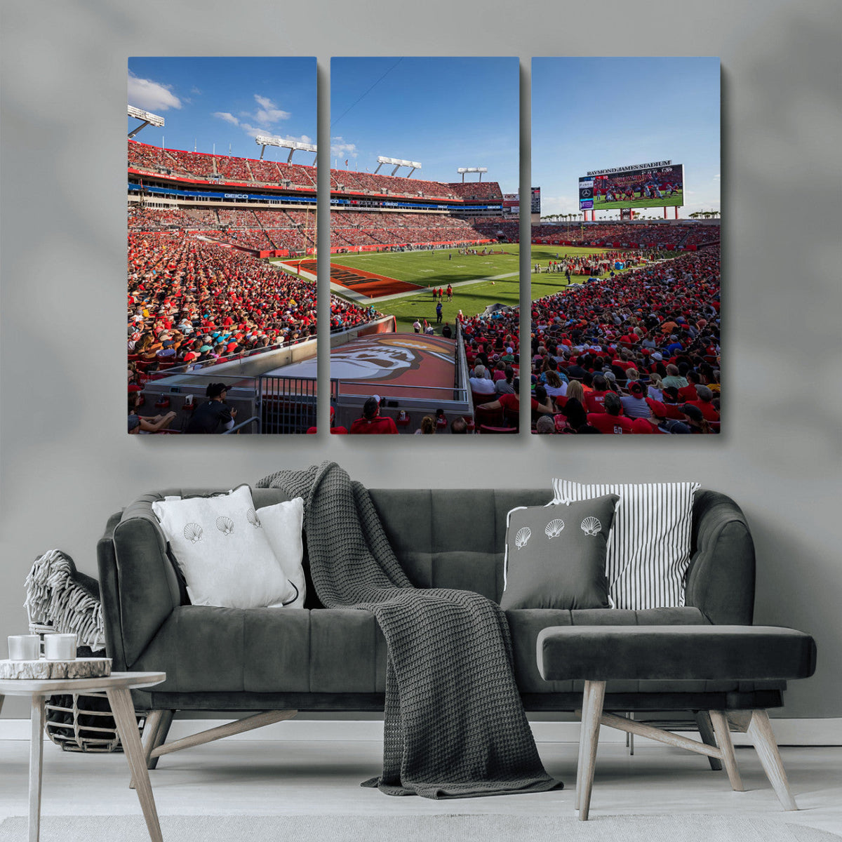 Florida Tampa Raymond James Stadium Wall Art Canvas Print -