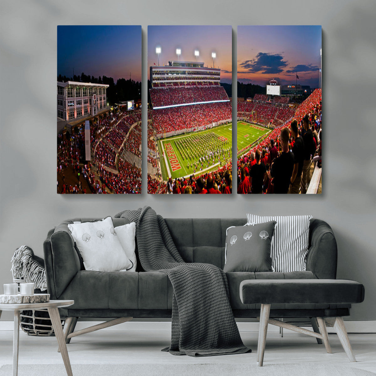 NC State Wolfpack Football Team Print - Raleigh
