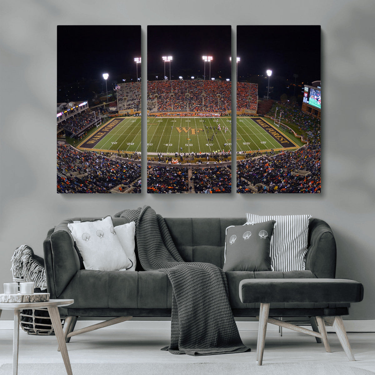 Demon Deacons Print Canvas, Football Team Print -