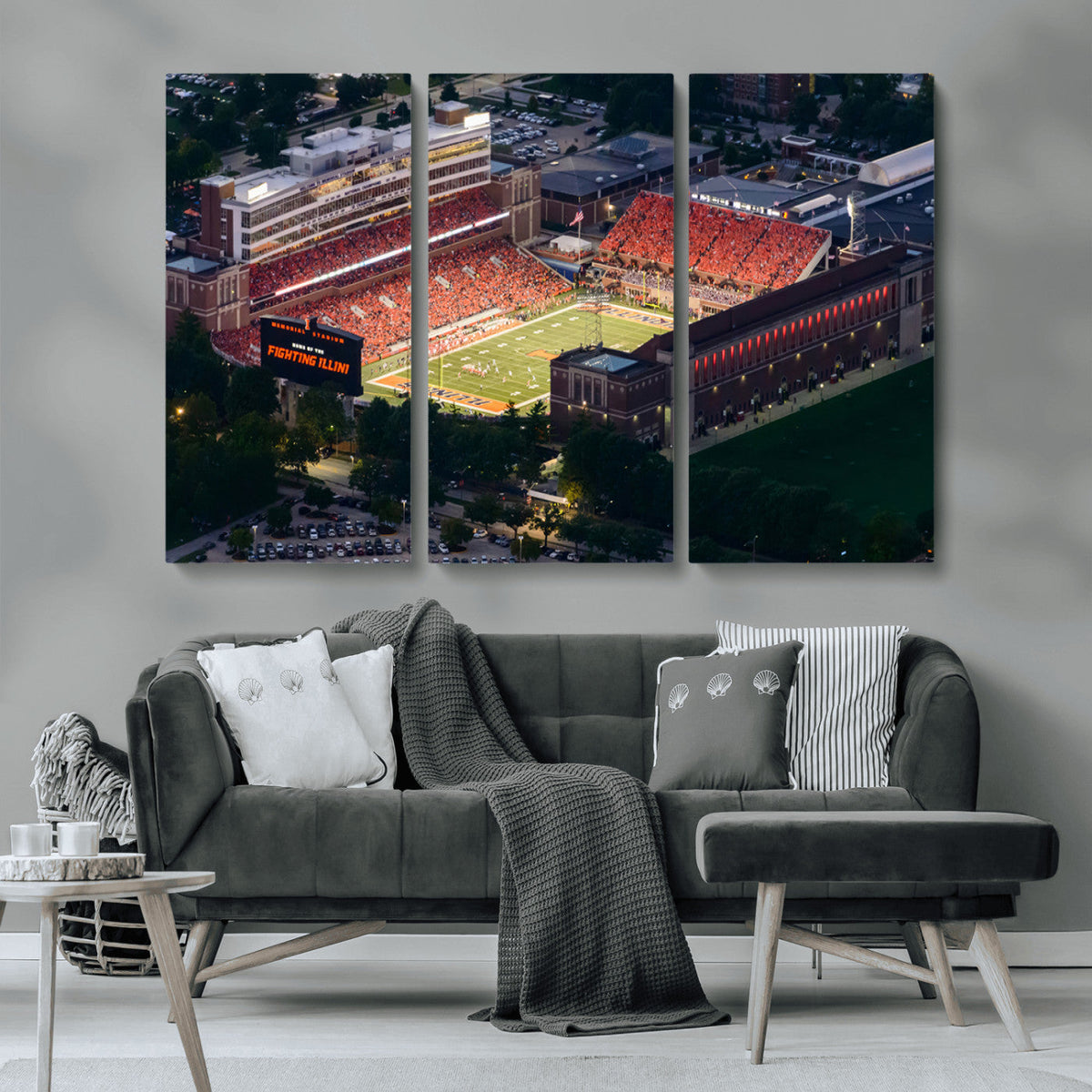University of Illinois Fighting Illini Football Team Print -