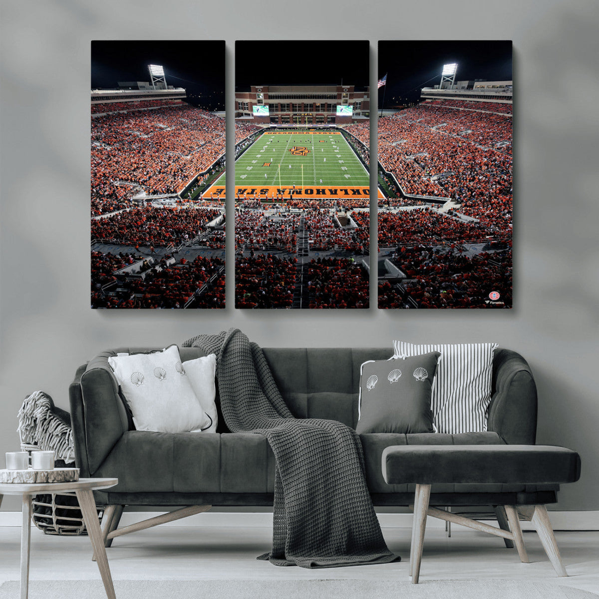 Oklahoma State Cowboys Canvas Print, Football Team Print -