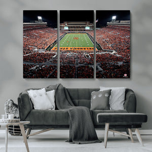 Oklahoma State Cowboys Canvas Print, Football Team Print -