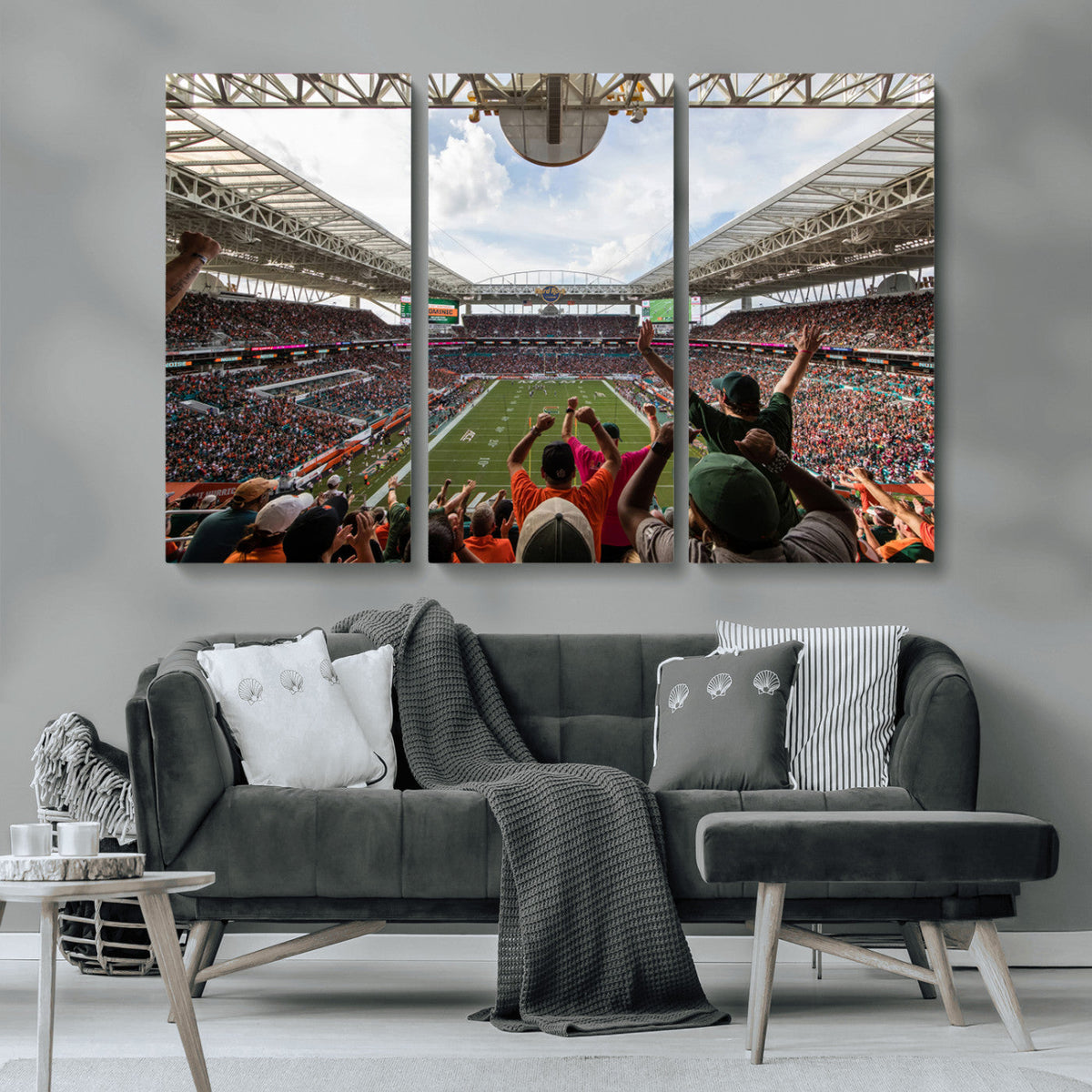 Miami Hurricanes Football Team Wall Art Print - Miami Hard