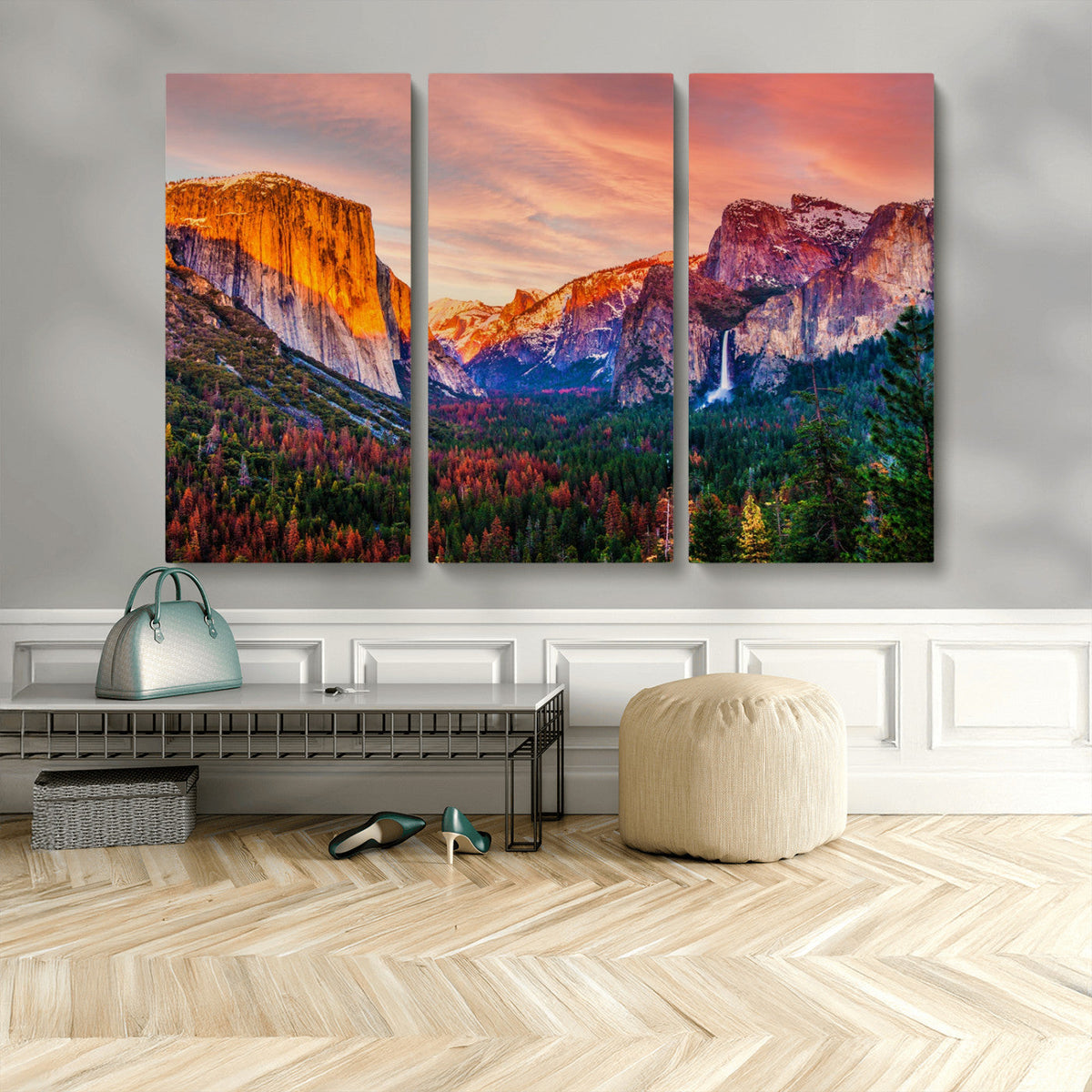 Yosemite Nal Park Wall Art Landscape Canvas Print El Capitan