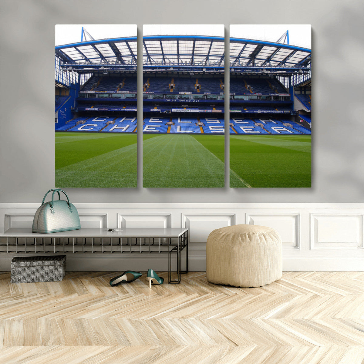 Chelsea FC Soccer Team Print - Stamford Bridge Stadium Wall