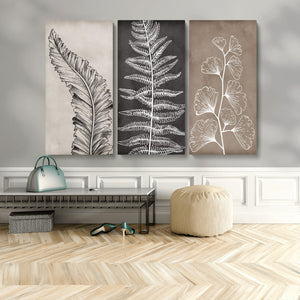 Minimalist Botanical Wall Art Canvas Print, Framed and Ready