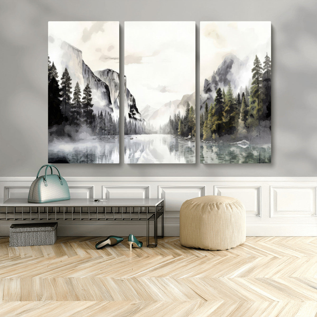 Yosemite Valley Wall Art Canvas Print – Framed and Ready to