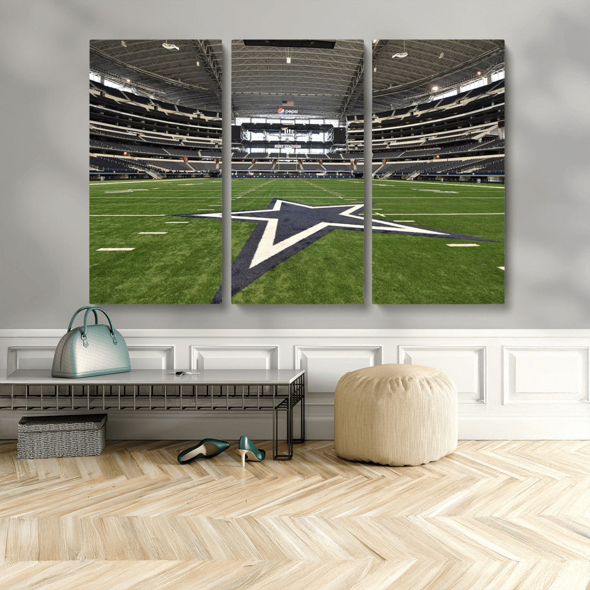 Dallas Cowboys Football Team Print - Arlington AT&T Stadium