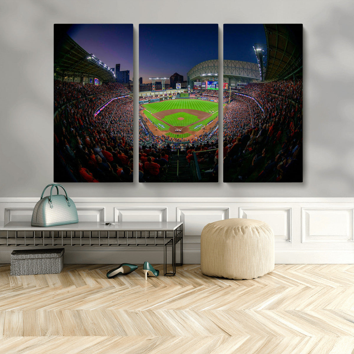 Houston Astros Baseball Print Canvas - Houston Minute Maid