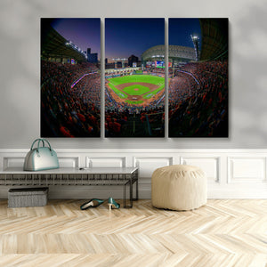 Houston Astros Baseball Print Canvas - Houston Minute Maid